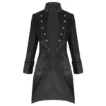 Pentagramme Salvatore Black Mens Coat