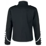 Men Gothic Military Jacket Parade Marching Jacket Army Band Drummer Jacket