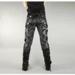 New Leather Pant Punk Bondage Trouser Fashion Biker Pant