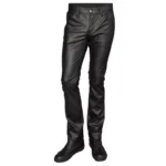 Men Gothic Pant Comfort Fit Pant Synthetic Leather Black Pvc Pant Street Fashion Pant