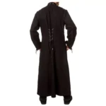Men Hellraiser Coat Long Gothic Zipper Studs Chain Coat Pinhead Punk Coat