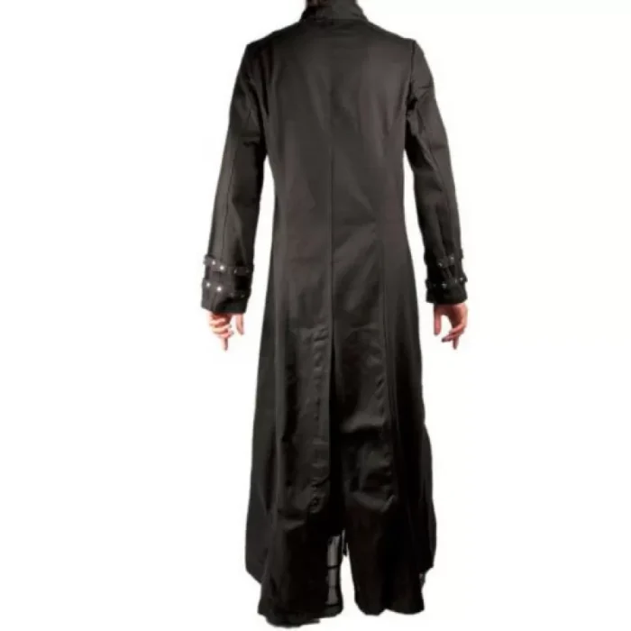 Men Handmade Pinhead Hellraiser Coat Gothic Vampire Punk Mens Long Trench Coat