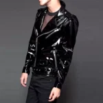 Handmade Gothic Pvc Vinyl Jacket Biker Pvc Jacket Punk Rock Jacket | Gothic Clothing