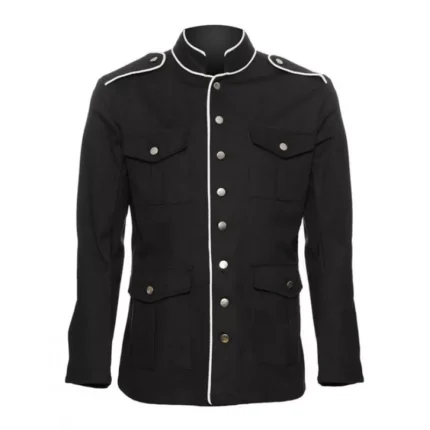 Men Military Style Coat Steampunk Surplus Jacket Halloween