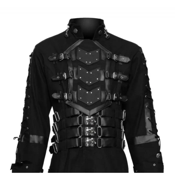 Men Long Coat Hellraiser Dark Goth Coat Men Gothic Clothing