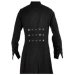 Men Gothic Punk Coat Gothic Vampire Buckle Pins Head Trench Goth Coat - Men Gothic Coats