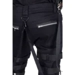 Men Gothic Pants High Waist Pants Baggy Trouser Cyber Goth Pants