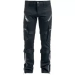 Men Gothic Pant New Style Carsten Pant Cloth Black Trousers Punk Cloth Goth Pant