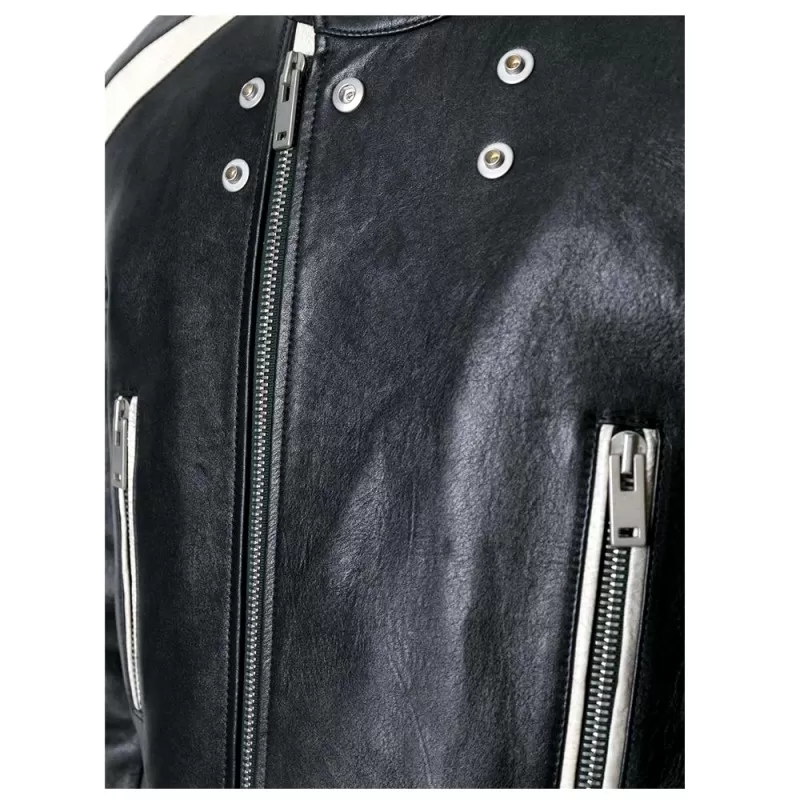 Premium Quality Men Genuine Leather Biker Coat Cowboy Long Coat Men Style Length Coat