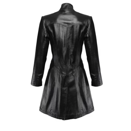 Handmade Gothic Trench Coat, Short Length Stylish Party Coat Leather Coat | Gothic Clothing