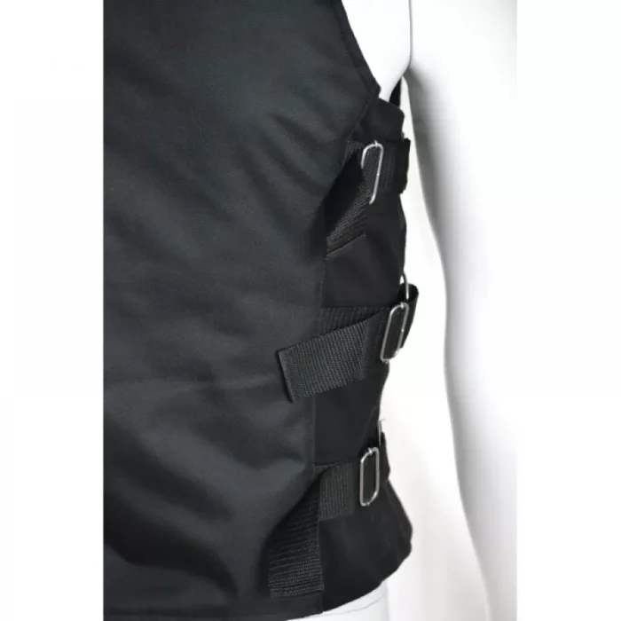 Men Gothic Cyber Look Vest Punk Rock Vest With Buckles Goth Cyber Vest