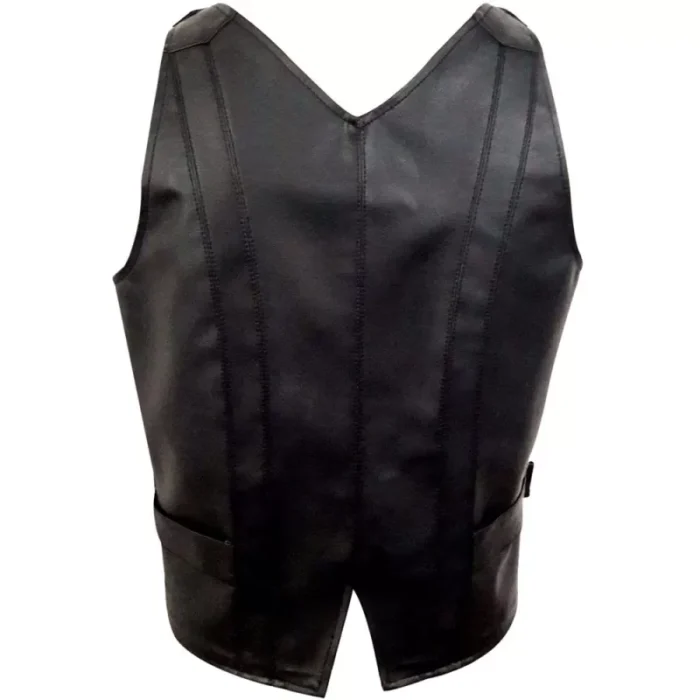 Heavy Duty Real Leather Vest Steampunk Gothic Style Waistcoat Biker Vest