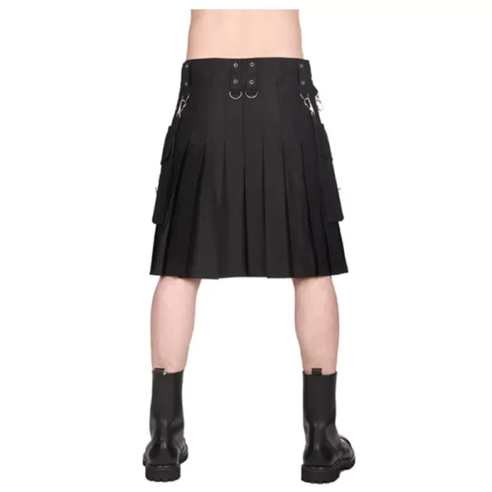 Men Gothic Punk Rock Kilt Union Postal Cotton Kilt