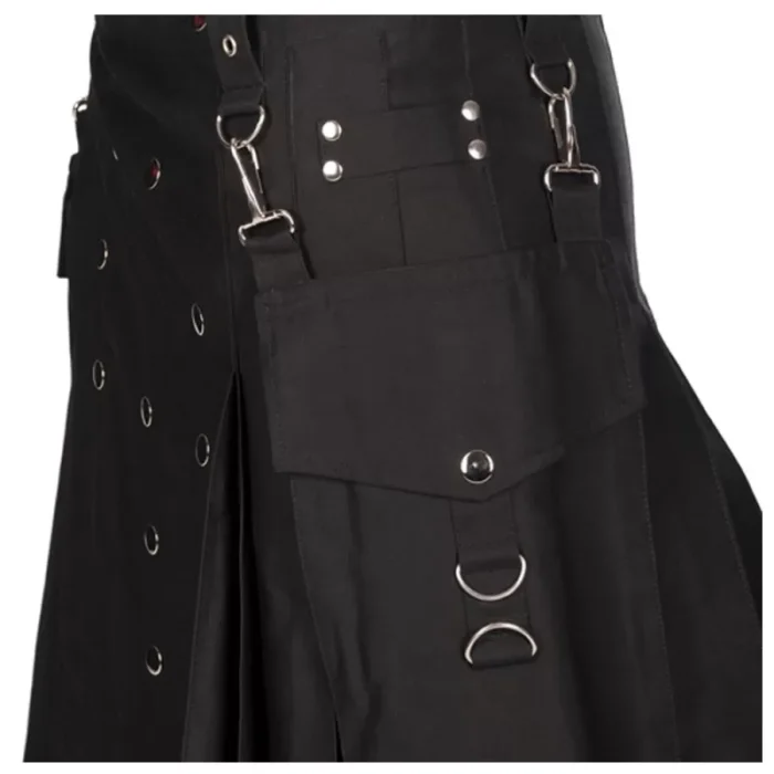 Men Gothic Punk Rock Kilt Union Postal Cotton Kilt