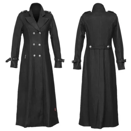 Women Gothic Long Coat Velvet Steampunk Aristocrat Fashion Coat