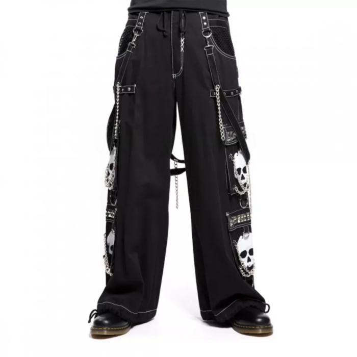 Super Skull Gothic Trouser Cyber Chain Goth Punk Rock Emo Pants Men Gothic Bondage Trouser