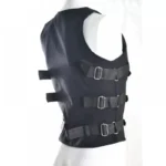 Men Gothic Cyber Look Vest Punk Rock Vest With Buckles Goth Cyber Vest