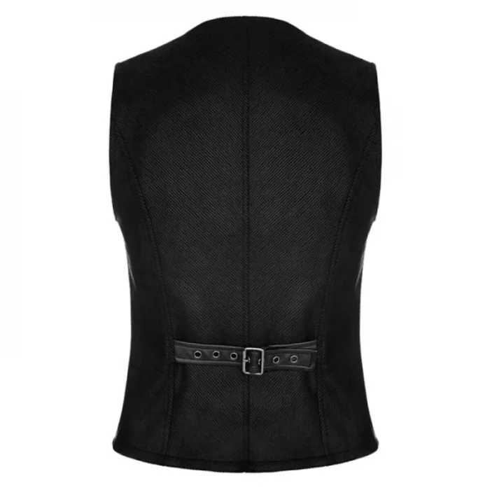 Men Gothic Vest Steampunk Victorian Waistcoat Halloween Mans Fashion Vest