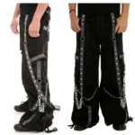 Men Gothic Pant Baggy Bondage Trouser Cyber Punk Short Punk | Cargo Trousers