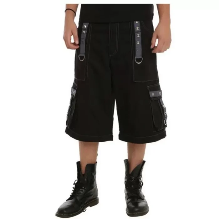 Men Gothic Pant Baggy Bondage Trouser Cyber Punk Short Punk | Cargo Trousers