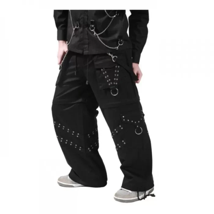 Men Gothic Trouser Bondage Cyber Trouser | High Waist Pants