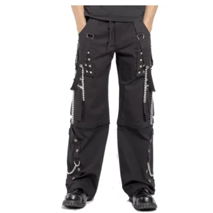 Men Gothic Pant Bondage Punk Rock Pant Shorts | Gothic Clothing