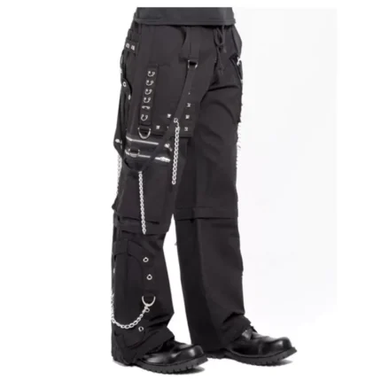 Men Gothic Pant Bondage Punk Rock Pant Shorts | Gothic Clothing