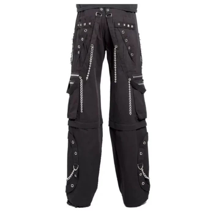 Men Gothic Pant Bondage Punk Rock Pant Shorts | Gothic Clothing