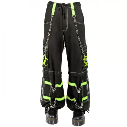 Men Gothic Trousers Bondage Pants With Zip Off Legs To Shorts | Men Gothic Trousers