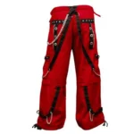 Men Gothic Red Trouser Cyber Shorts Pant For Sale