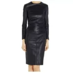 New Genuine Leather Lambskin Women Fashion Ladies Dress