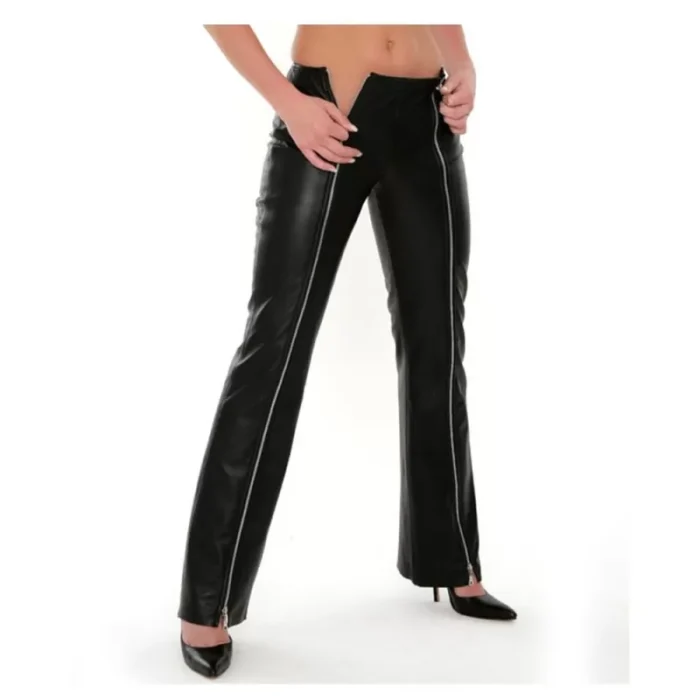 Women Two Way Zipper Front Pant