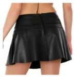 Women Fetish Nighty Leather Skirt