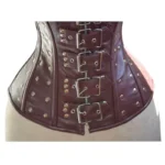 Women Steampunk Style Corset Real Sheep Leather Women Corset