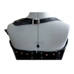 Women Real Sheep Leather Steampunk Style Corset Metal Decor Women Corset