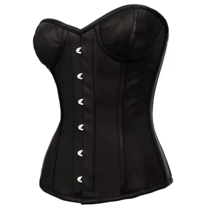 Women Overbust Leather Coset Sheep Napa Leather Women Corset