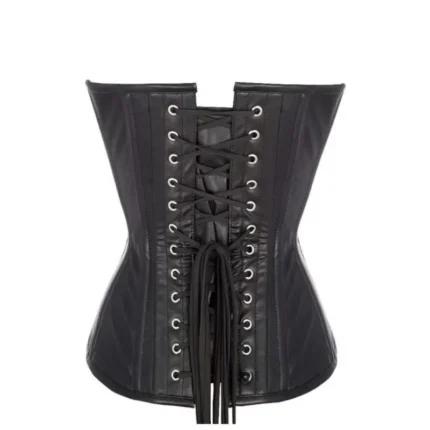 Women Overbust Leather Coset Sheep Napa Leather Women Corset