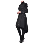 Women Gothic Victorian Style Trench Coat Vintage Regiment Jacket
