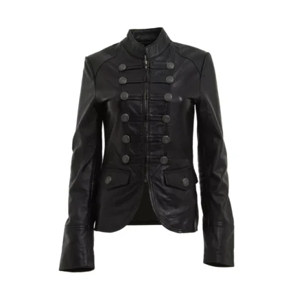 Women Gothic Vinyl Jacket Pvc Elegant Star Shiny Jacket