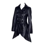 Women Gothic Nemesis Vintage Coat Military Soft Leather Victorian Vampire Goth Coat