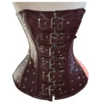 Women Steampunk Style Corset Real Sheep Leather Women Corset