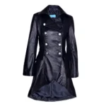 Women Gothic Nemesis Vintage Coat Military Soft Leather Victorian Vampire Goth Coat