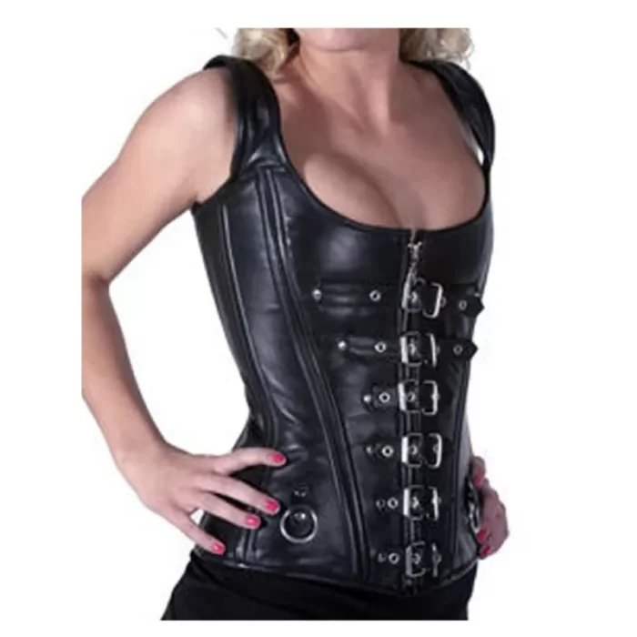 Women Gothic Overbust Corset Steel Boned Authentic