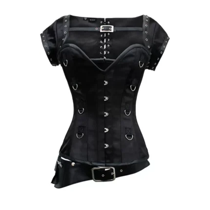 Women Authentic Double Row Bespoke Corset Steel Boned Underbust Corset