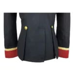 Women Gothic Military Style Wool Jacket Double Breasted Army Officer Trench Jacket